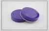 purple aluminium bottle cap with PE foam liner , D52H12.5mm