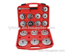 16pcs cap oil filter wrench set