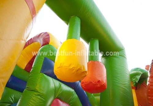 Inflatable Multiplay Lion Bouncy Slide