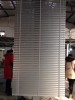 25mm Aluminiumslats metal headrail plastic wand tilt cord lift rolls up aluminum blinds