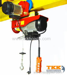 Wire Rope Hoist Electric Hoist with 18m Extended Wire Rope Max Capacity 300kg