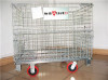galvanized rolling folding wire cage with wheels