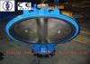 No Pin Half Lug Wafer Butterfly Valves , 2&quot; - 12&quot; Worm Gear Flange Butterfly Valve