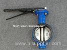 SS Lug Rubber Lined Grooved End Butterfly Valve Pneumatic Actuator / Manual