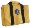 Nylon / 420D smooth Yellow Emergency Travel First Aid Kit Bags for Vehicle