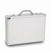 Aluminum Attache Case, Can Hold 14-inch Laptop, with Dual Combination Locks and Organizer Section