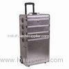 Animal Pattern Aluminum Professional Rolling Cosmetic Organizer, Makeup Artist Wheeled Train Case