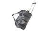 Stylish gray oxford fabric trolley travel bag with telescoping handle