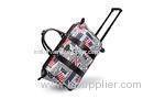 Oxford fabric trolley travel bag for young ladies with Retractable pull handle