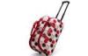 Logo - printing roller black / red dot gear trolley travel bag for ladies