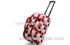 Logo - printing roller black / red dot gear trolley travel bag for ladies