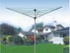 outdoor 3 arms umbrella steel rotary airer and clothes airer