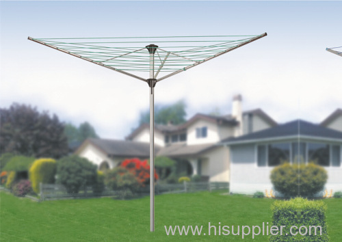 3 arms galvanized steel rotary outdoor airer