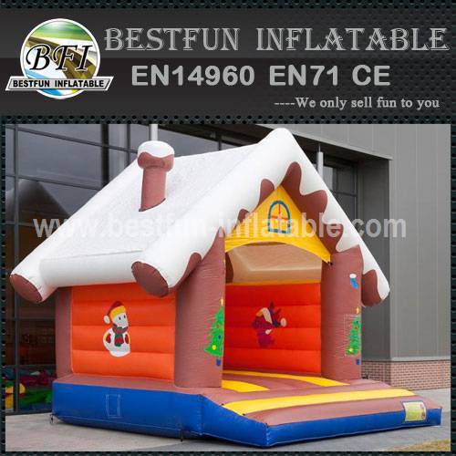 Bouncy castle cottage snow