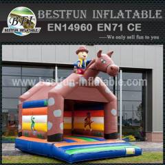 Bouncy castle Cowboy jumping