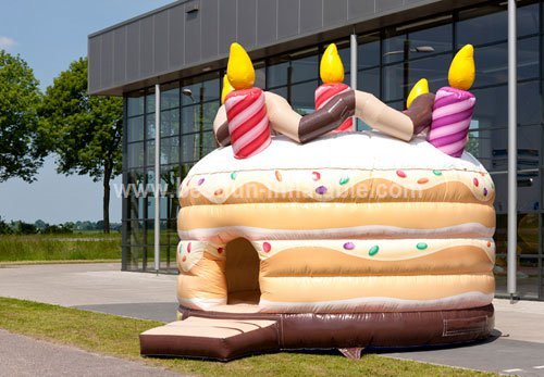 Bouncy castle birthday cake