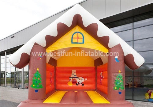 Bouncy castle cottage snow