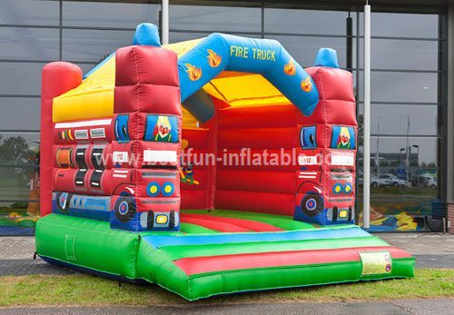 Bouncy castle Fire truck