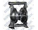 Black Aluminum Rubber / Teflon Double Diaphragm Pump Air Powered Diaphragm Pumps 8.3bar