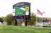 Horizontal scrolling P16 stadium perimeter led display with remote control