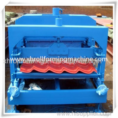 Steel Glazed Roof Tile Roll Forming Machine