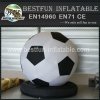 Inflatable soccer balls let go