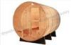 Electric barrel sauna cabins with solid wood for outdoor / indoor