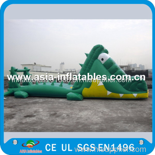 Great Fun Inflatable Crocodile Water Slide for Water Paks