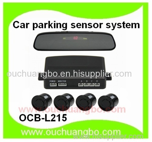 Ouchaungbo Car parking sensor system mirror LED display 4 Parking sensors