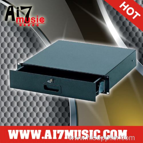 AI7MUSIC 2U 19  draw shelf with lock & 2U High quality 19  rack tray &19  rack-mountable tray & 2U Rack Shelf