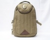 PVC leather canvas outdoor camping backpack