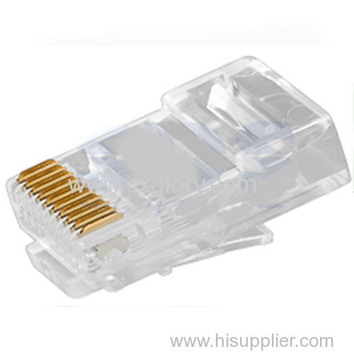 Quality Assurance UTP Modular Male Plug Connector/Crystal Head Forrj-45 10p10c Cat 5e