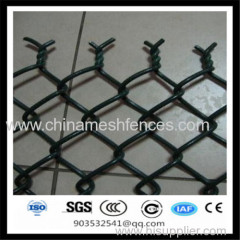 65x65 mm plastic pvc coated chain link wire mesh fence