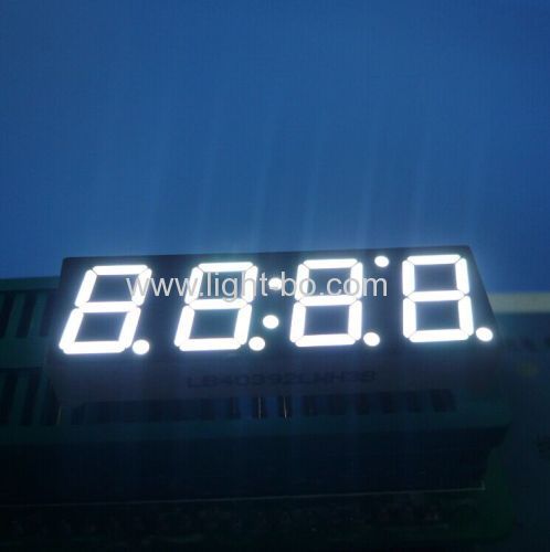 Ultra blue 4 digit 7 segment led display 0.39  for home appliances controller