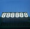 Ultra white 0.36 inch 6-digit 7 segment led clock display for instrument panel