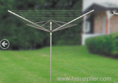 4 arms garden use umbrella rotary clothes airers