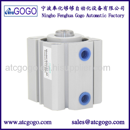 smc type small aluminum compact pneumatic thin air cylinder CQ2