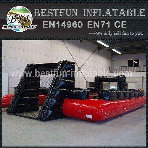 Human Foosball inflatable structure with bars