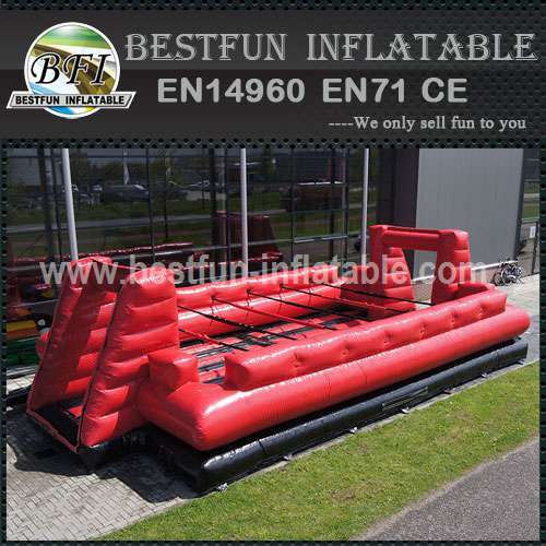 Structure inflatable human foosball red n black