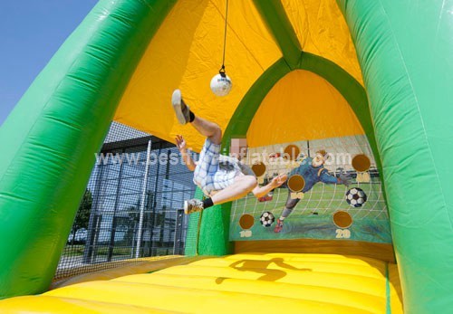 Acrobatic inflatable shooting game