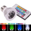 3W E27 Base RGB Multi-color LED Light Bulb 16 Color Changing Lamp AC 85~265V IR Remote Control Bars/KTV/Party Mood Light