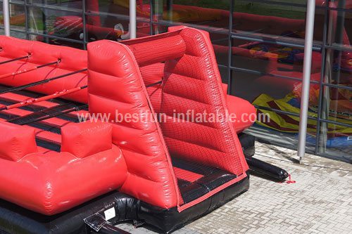 Structure inflatable human foosball red n black