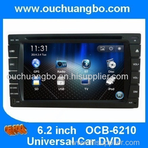 Ouchuangbo New GPS Navigation Bluetooth TV Audio Stereo Media System for Universal Car DVD