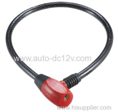 Double color head cable lock