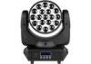Zoom 19pcs * 15W Led Moving Head Wash Concert / Wedding Stage Light Red Green Blue