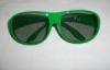 Green Linear Polarized 3D Glasses Plastic Eyewear For Movie