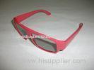 Plastic PC Frame Linear Polarized Types Of 3D Glasses For 4D 5D 6D Cinema