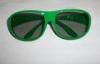 Green Plastic Circular Polarization 3D Glasses For Cinema Big Size