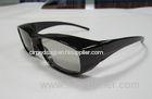 Plastic Liner Polarized 3D Video Glasses Black , Anti UV Glasses