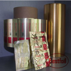 Printed strip aluminum blister foil pharma package